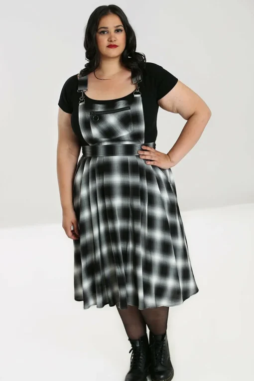 Cheap Avril Pinafore Dress Women Midi Dresses