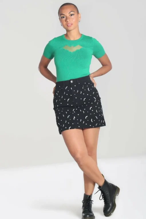 Hot Bat Mini Skirt Women Skirts