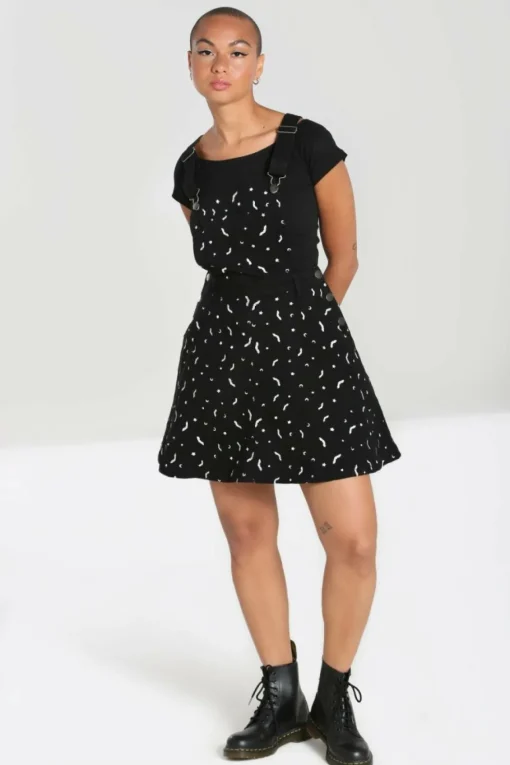 Sale Bat Pinafore Dress Women Mini Dresses