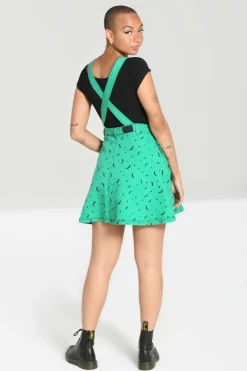 Fashion Bat Pinafore Dress Women Mini Dresses