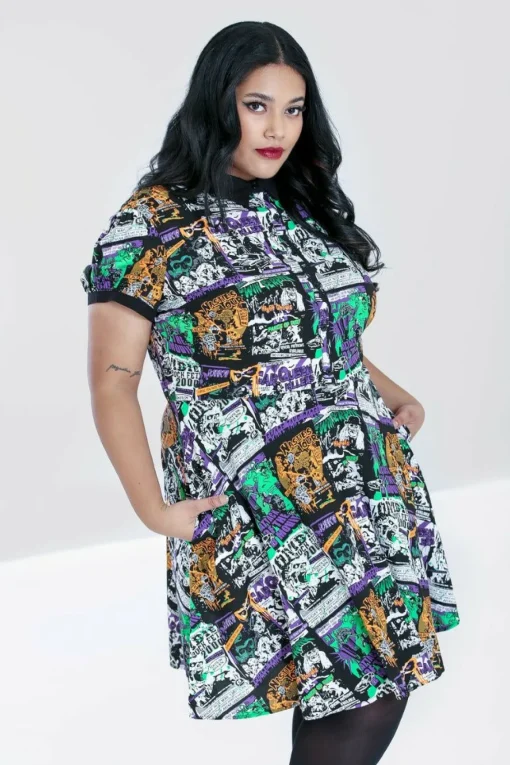 Sale Be Afraid Mini Dress Women Mini Dresses