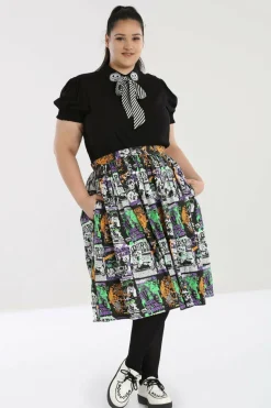 Discount Be Afraid 50'S Skirt Women Midi Skirts
