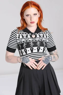 New Dance Macabre Top Women Knitted Tops
