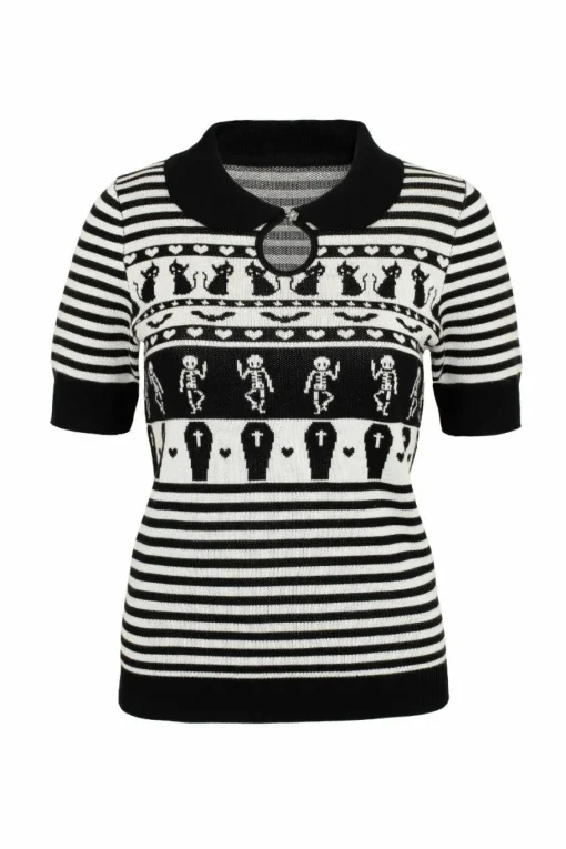 New Dance Macabre Top Women Knitted Tops