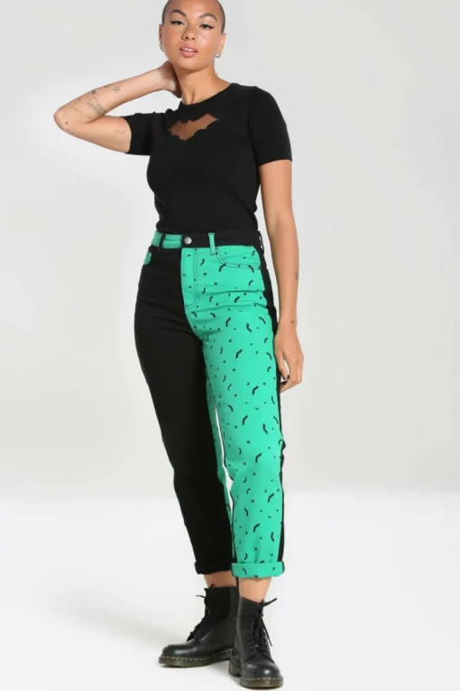 Hot Duo Bat Jeans Women Blouses