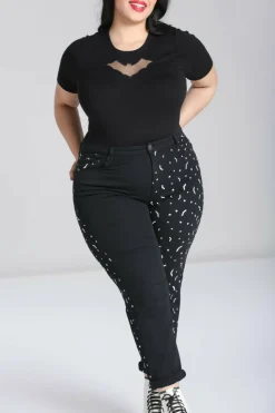 Hot Duo Bat Jeans Women Blouses