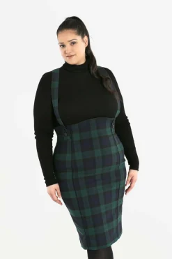 Fashion Evelyn Pinafore Skirt Women Knee Skirts