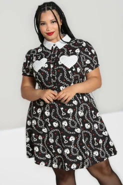 Hot Heart Lock Mini Dress Women Mini Dresses