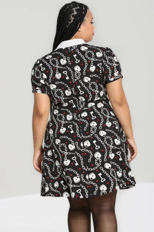 Hot Heart Lock Mini Dress Women Mini Dresses