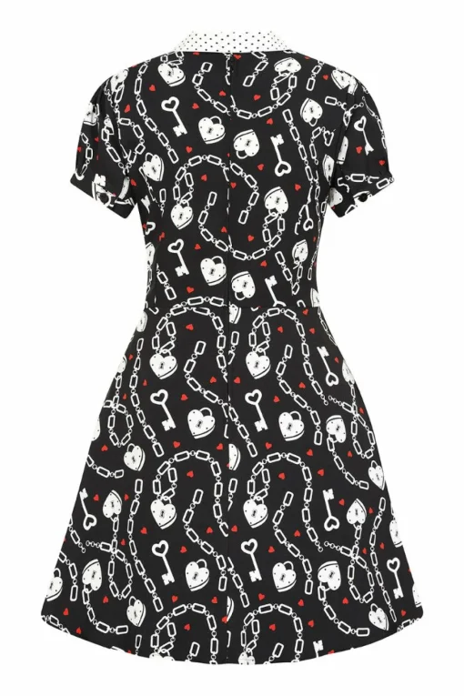 Hot Heart Lock Mini Dress Women Mini Dresses