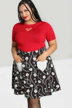 New Heart Lock Mini Skirt Women Mini Skirts