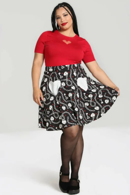 New Heart Lock Mini Skirt Women Mini Skirts