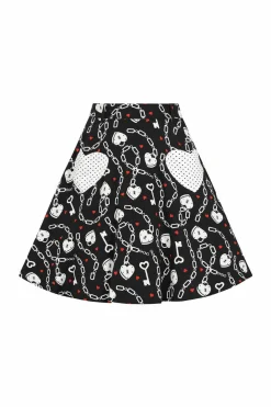 New Heart Lock Mini Skirt Women Mini Skirts