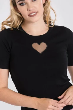 Clearance Heart Top Women Knitted Tops