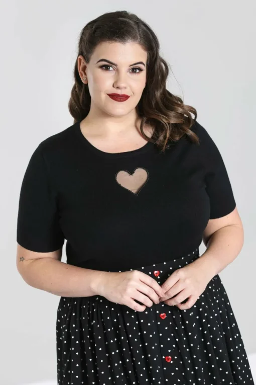 Clearance Heart Top Women Knitted Tops