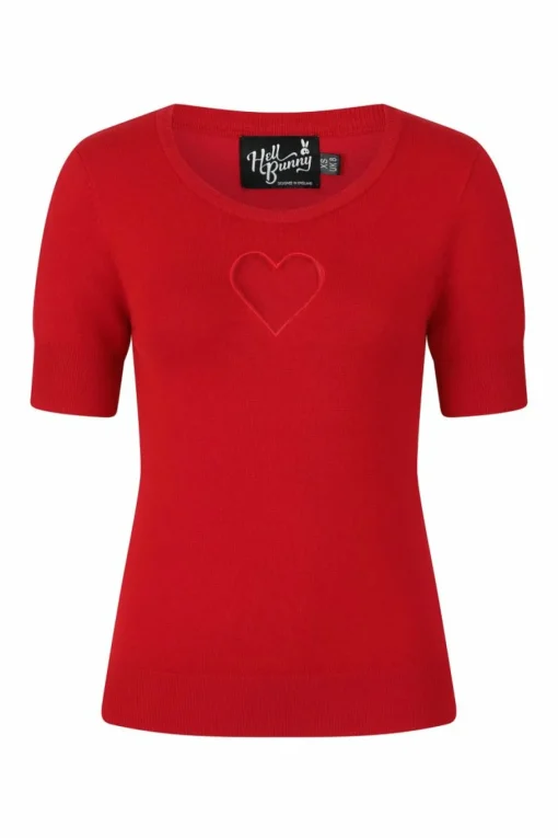 Clearance Heart Top Women Knitted Tops