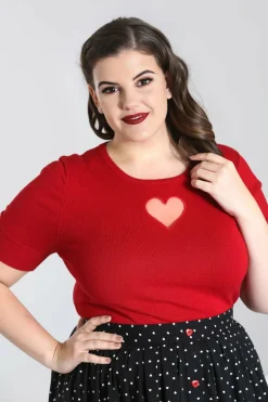 Discount Heart Top Women Knitted Tops
