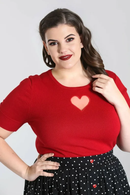 Discount Heart Top Women Knitted Tops