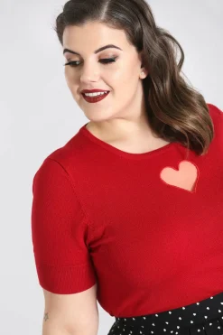 Discount Heart Top Women Knitted Tops