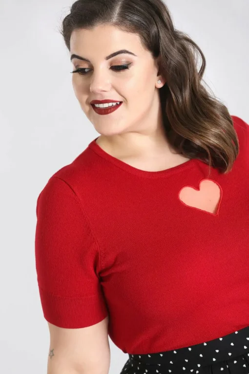 Discount Heart Top Women Knitted Tops