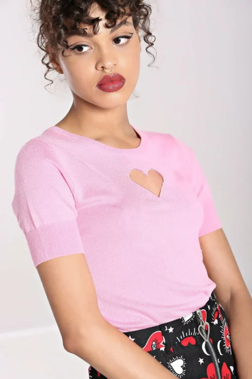 Discount Heart Top Women Knitted Tops
