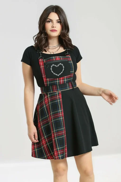 New Heather Pinafore Dress Women Mini Dresses