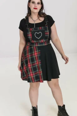 New Heather Pinafore Dress Women Mini Dresses