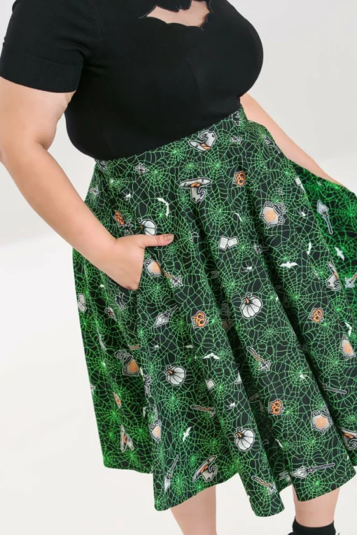 Hot Hex 50'S Skirt Women Midi Skirts