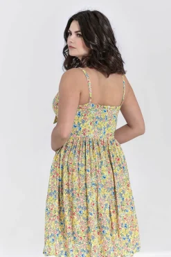 New Ingalls Bow Dress Women Knee Dresses
