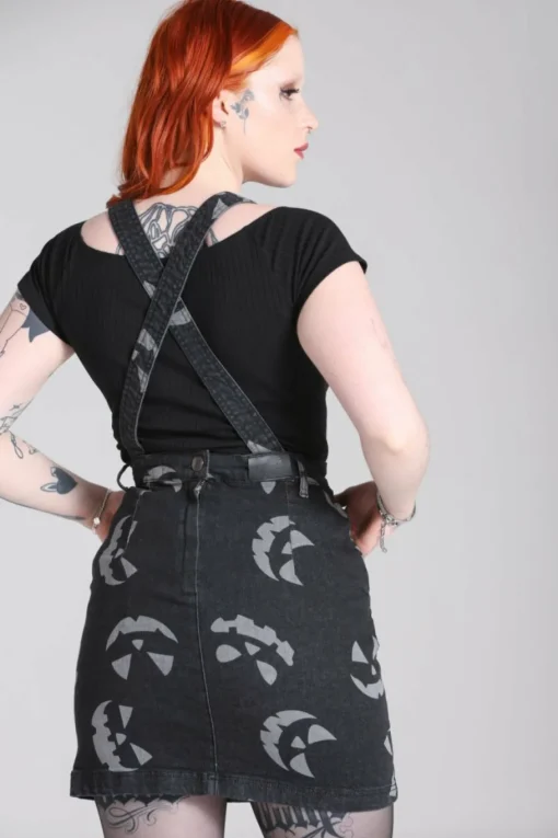 Fashion Jack-O-Lantern Pinafore Dress Women Dresses