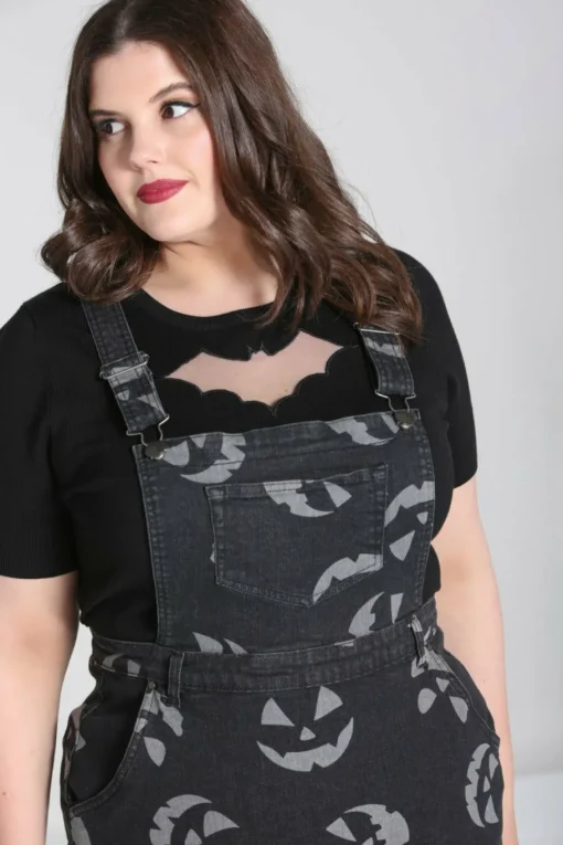 Fashion Jack-O-Lantern Pinafore Dress Women Dresses