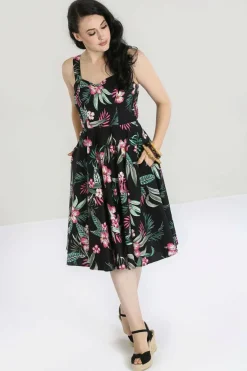 Clearance Kalani 50'S Dress Women Midi Dresses