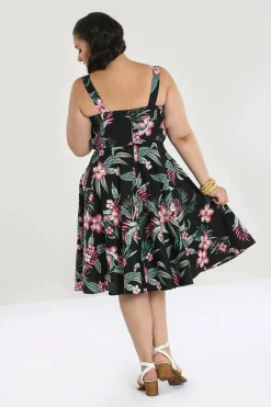 Clearance Kalani 50'S Dress Women Midi Dresses