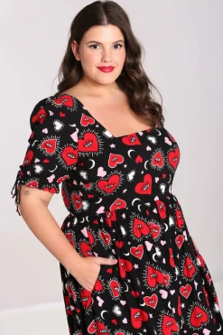 Hot Kate Heart Dress Women Maxi Dresses