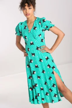 Best Sale Love Cats Midi Dress Women Midi Dresses