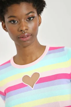 Sale Love Heart Top Women Knitted Tops