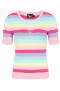 Sale Love Heart Top Women Knitted Tops