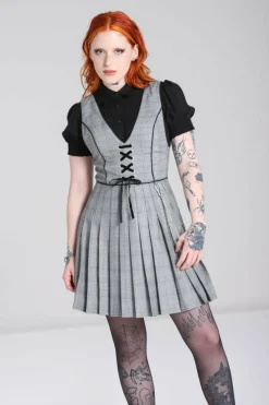 Best Sale Mina Pinafore Dress Women Mini Dresses