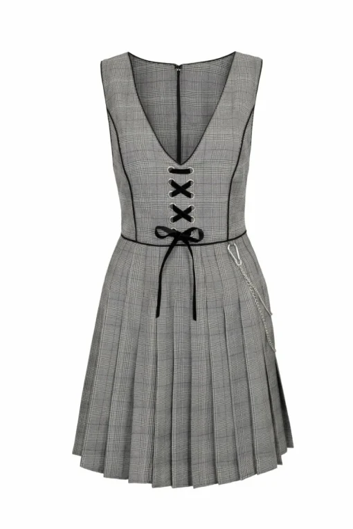 Best Sale Mina Pinafore Dress Women Mini Dresses