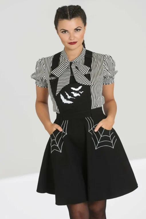 Clearance Miss Muffet Pinafore Dress Women Mini Dresses