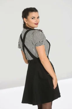 Clearance Miss Muffet Pinafore Dress Women Mini Dresses
