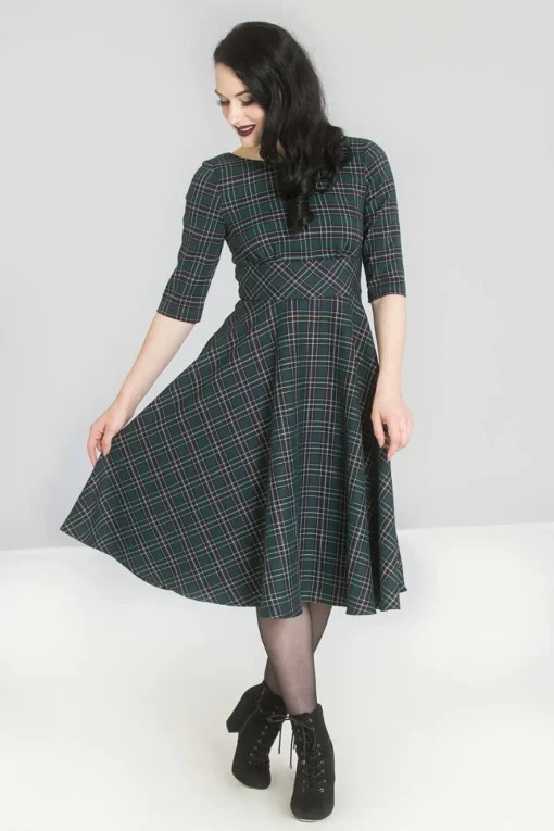 Sale Peebles 50'S Dress Women Midi Dresses