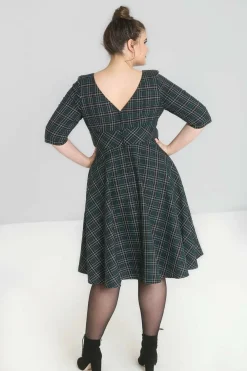 Sale Peebles 50'S Dress Women Midi Dresses