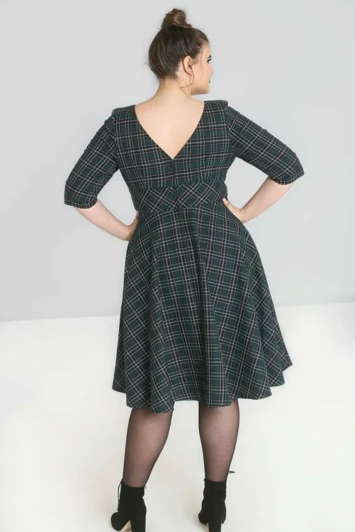 Sale Peebles 50'S Dress Women Midi Dresses