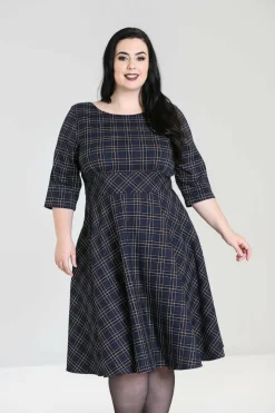 Sale Peebles 50'S Dress Women Midi Dresses