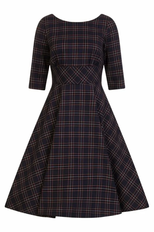 Sale Peebles 50'S Dress Women Midi Dresses