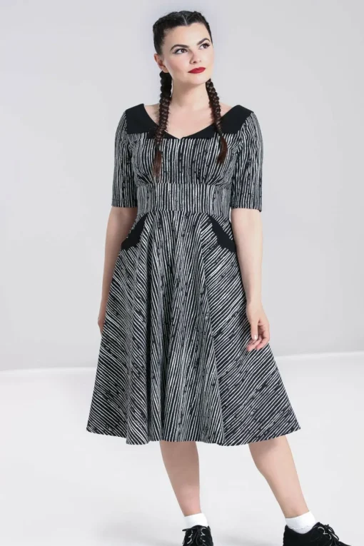 Fashion Regan 50'S Dress Women Midi Dresses