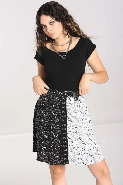 Shop Safety Pin Skirt Women Mini Skirts