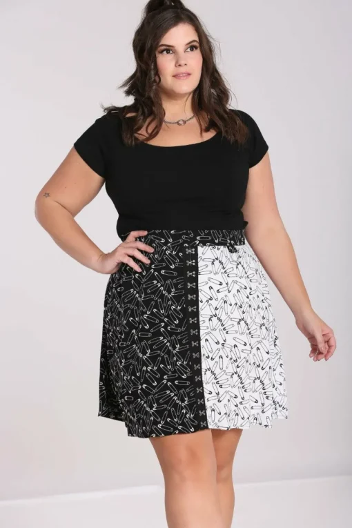 Shop Safety Pin Skirt Women Mini Skirts