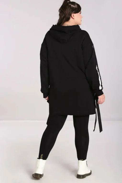 Flash Sale Skeleton Hoodie Dress Women Loungewear